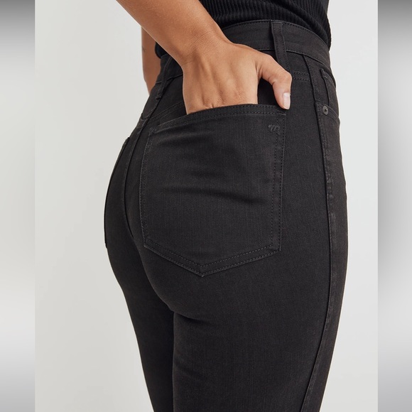 Madewell 10" High-Rise Skinny Jeans in Black Frost - Picture 5 of 11